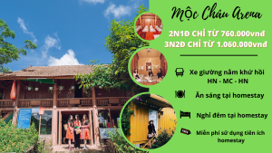 Combo Mộc Châu: Arena Village 